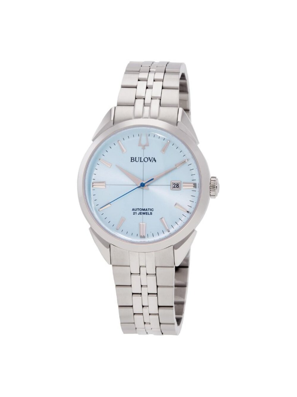 NWT Bulova Sutton Automatic Ice Blue Dial Men's Watch